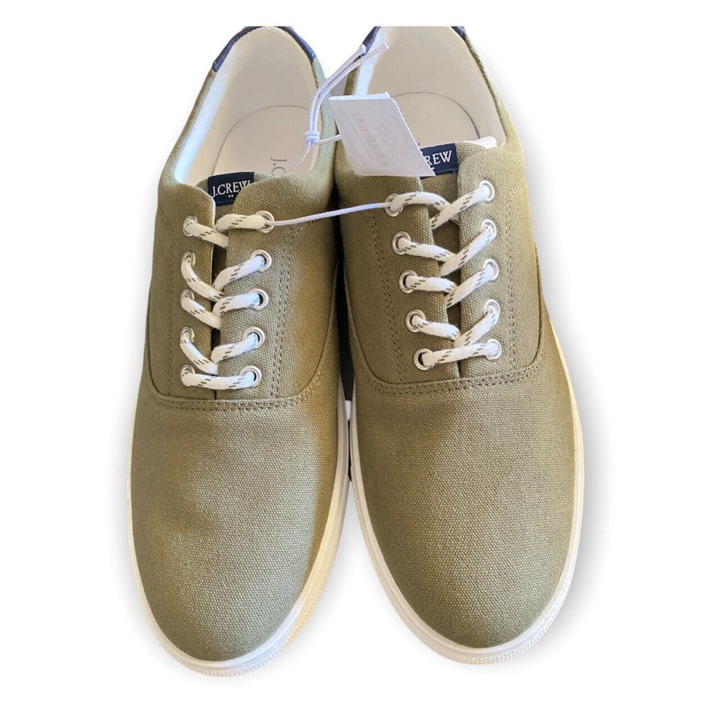 J CREW FACTORY SIZE 13M Explorer canvas lace-up sneakers Item AW265